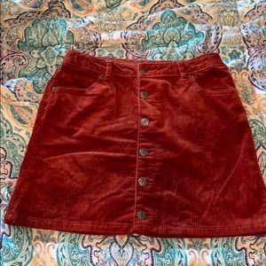 Cat & Jack burnt orange corduroy skirt